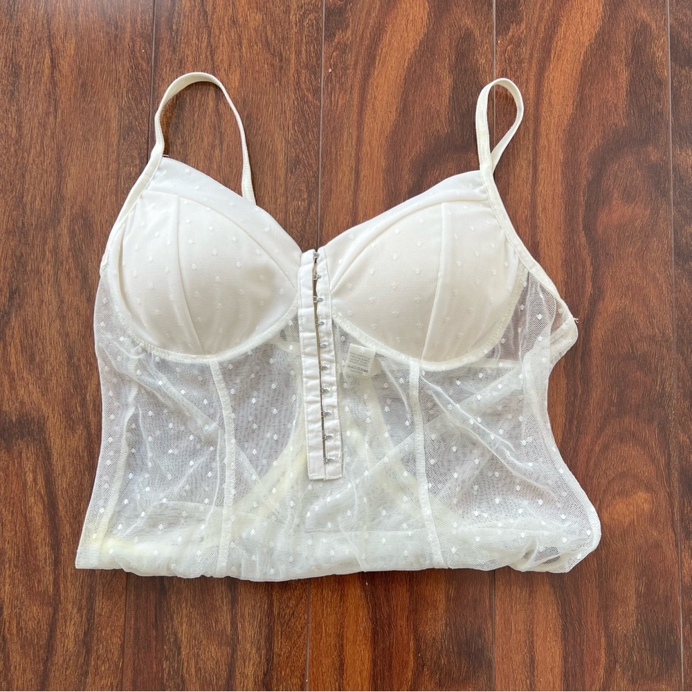 Bozzolo Cream Sheer Bodysuit - Picture 6 of 16